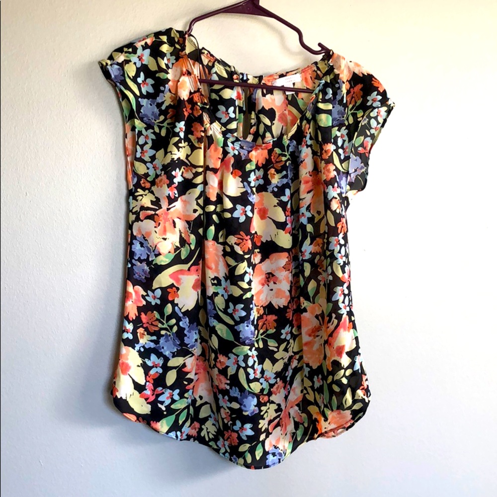 Lauren Conrad Short-Sleeve Blouse